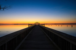 dock, Pier, Sunset, Lakes, Lake, Sky, Reflection