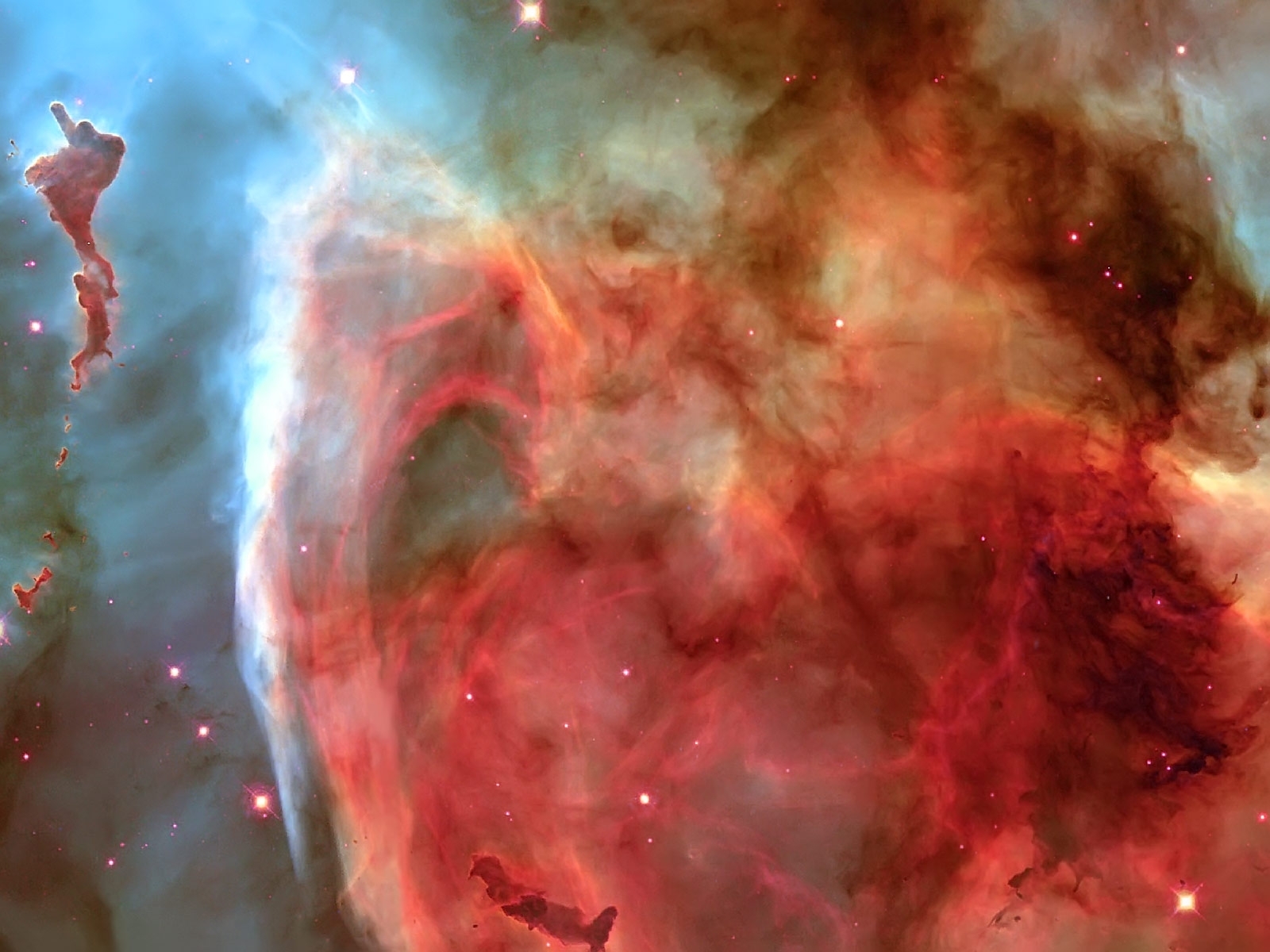 outer, Space, Red, Galaxies, Nebulae, Nebula Wallpaper