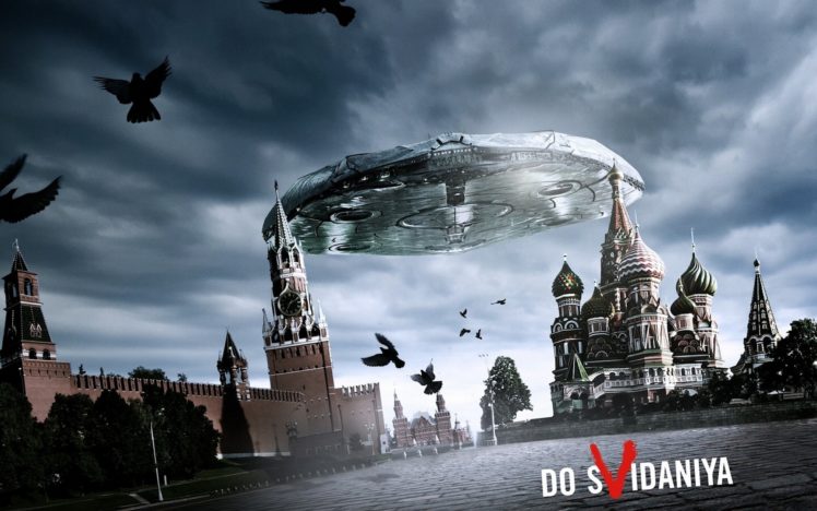 russia, Ufo, Moscow, Kremlin, Alien, Aliens, Science HD Wallpaper Desktop Background