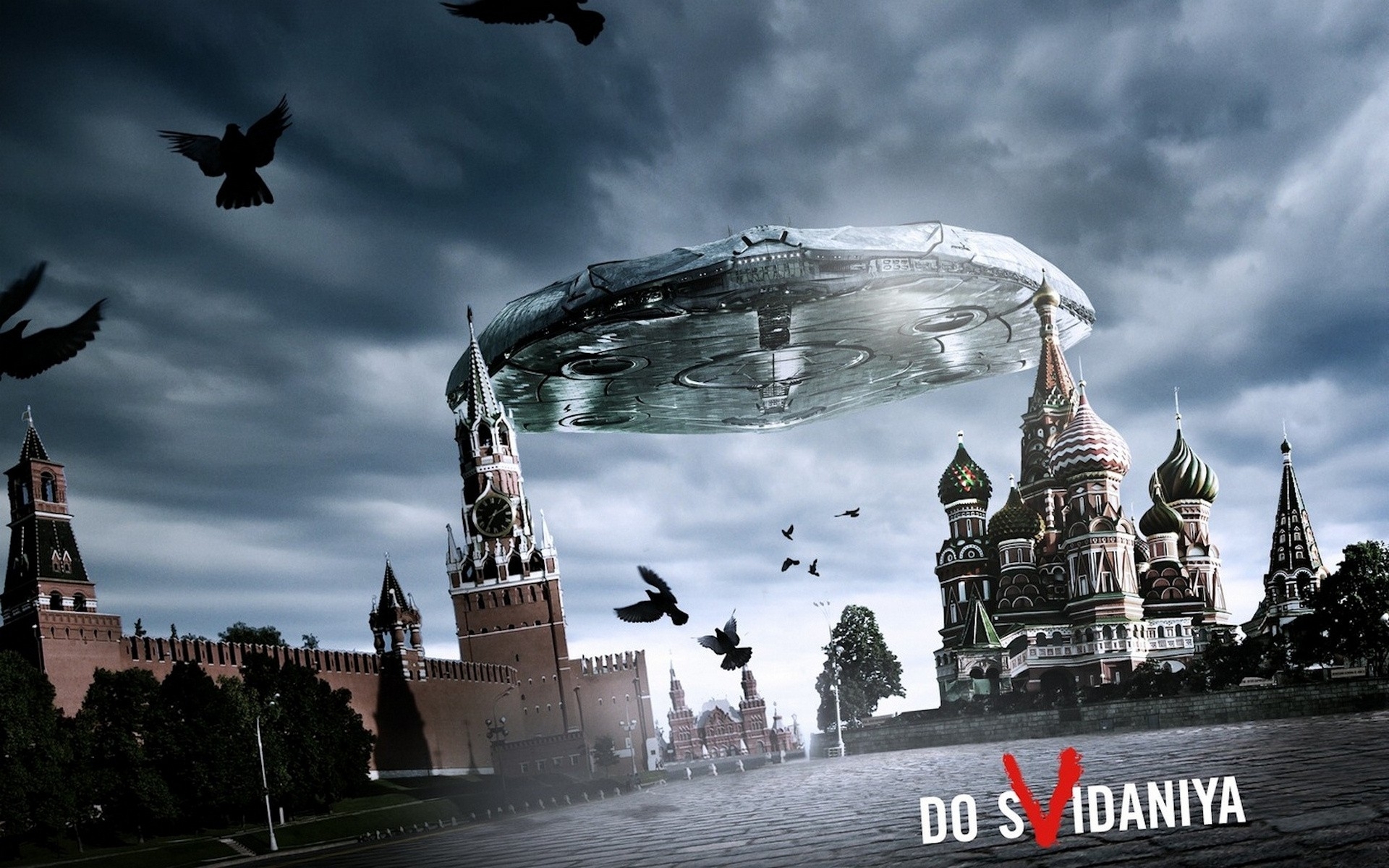 russia, Ufo, Moscow, Kremlin, Alien, Aliens, Science Wallpaper
