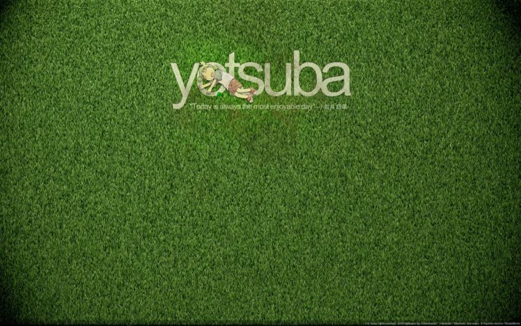 text, Quotes, Grass, Yotsuba HD Wallpaper Desktop Background
