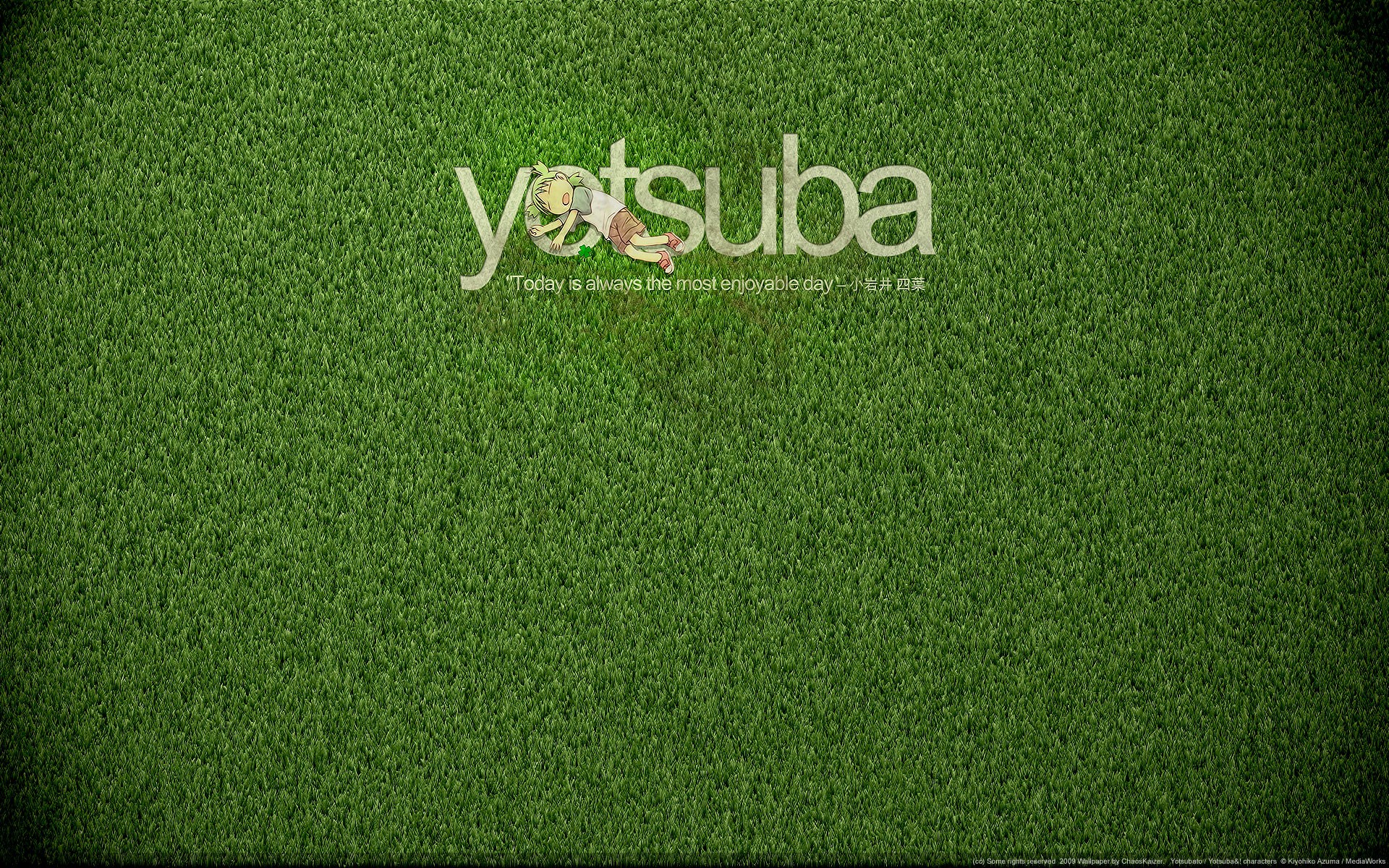 text, Quotes, Grass, Yotsuba Wallpaper