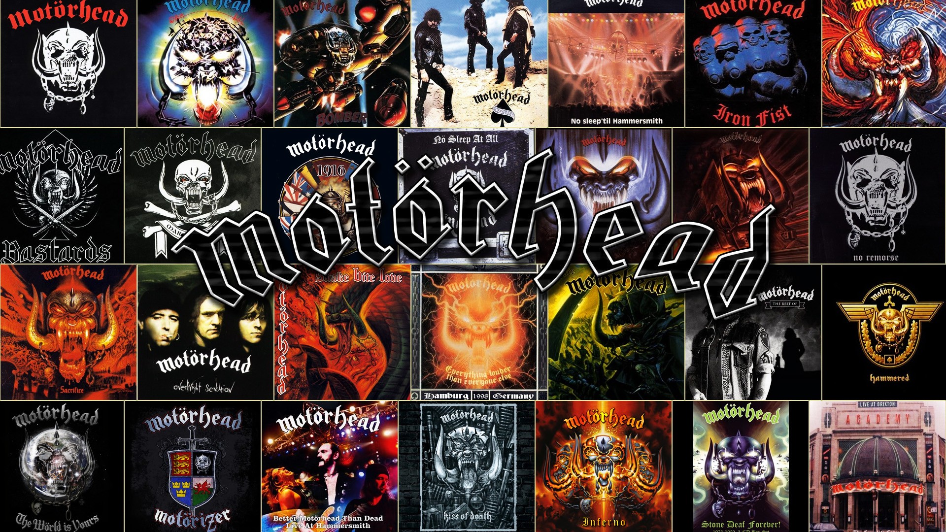 motorhead, Heavy, Metal, Hard, Rock, Collage Wallpaper