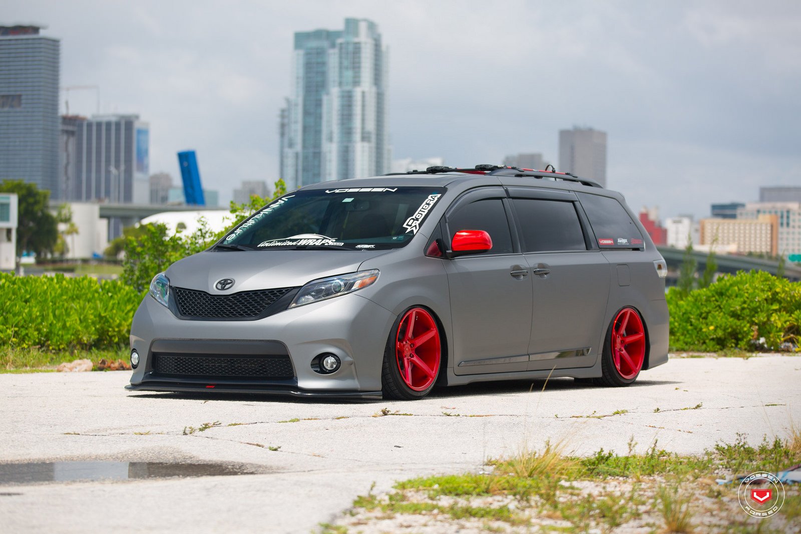 toyota, Sienna, Vossen, Wheels, Van, Cars Wallpaper