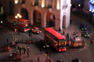 cityscapes, London, Town, Bus, Tilt shift