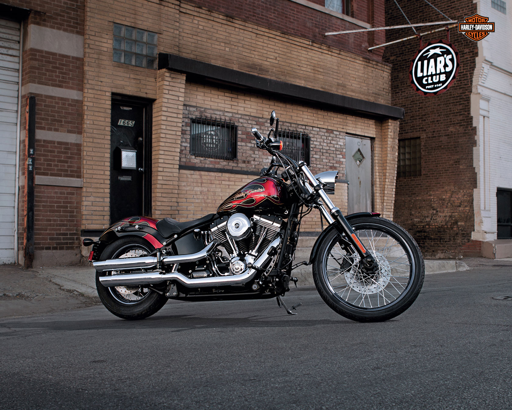 2013, Harley, Davidson, Fxs, Blackline Wallpaper