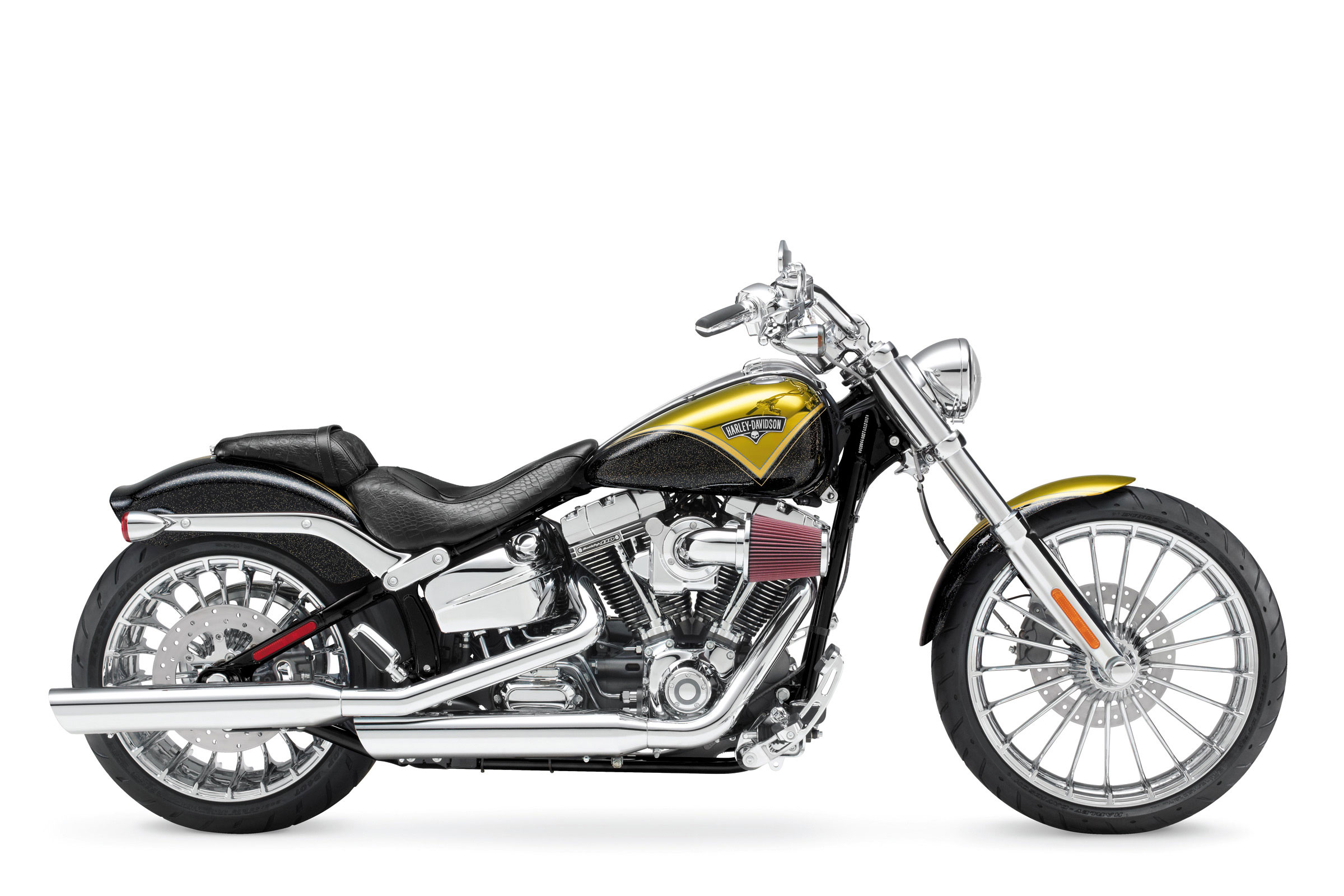 2013, Harley, Davidson, Fxsbse, Cvo, Breakout Wallpaper