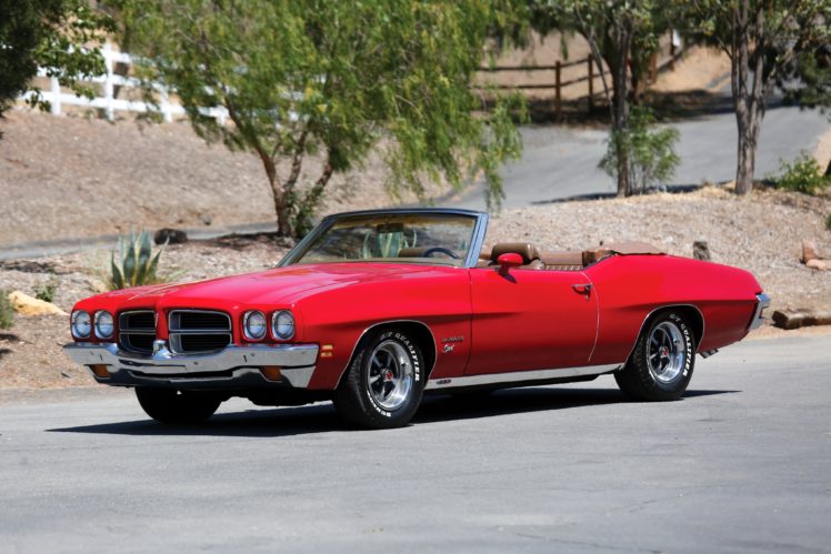 1972, Pontiac, Lemans, Sport, Convertible, 2d67, Muscle, Classic, Le mans HD Wallpaper Desktop Background