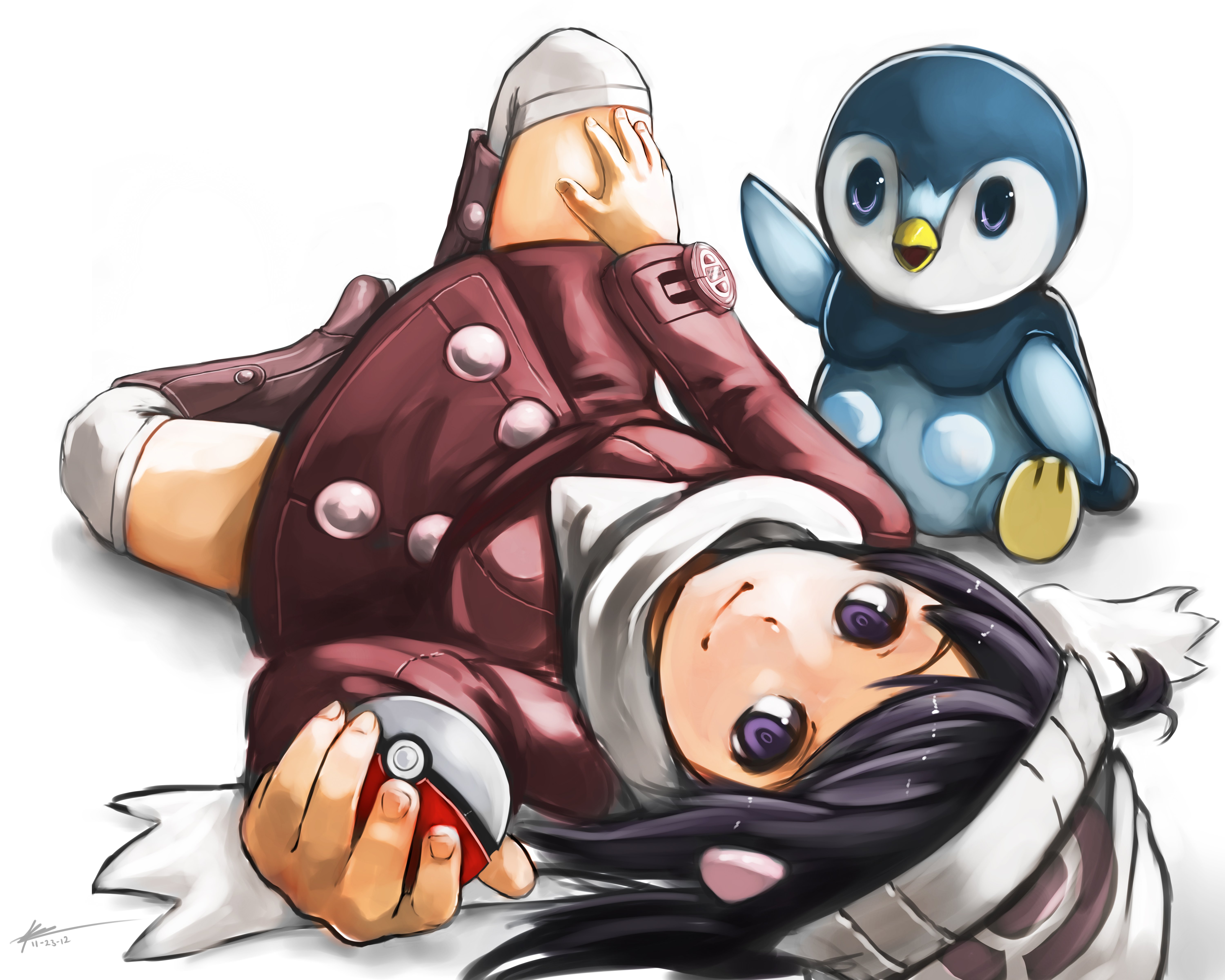 hikari,  pokemon , Knighthead, Piplup, Pokemon Wallpaper