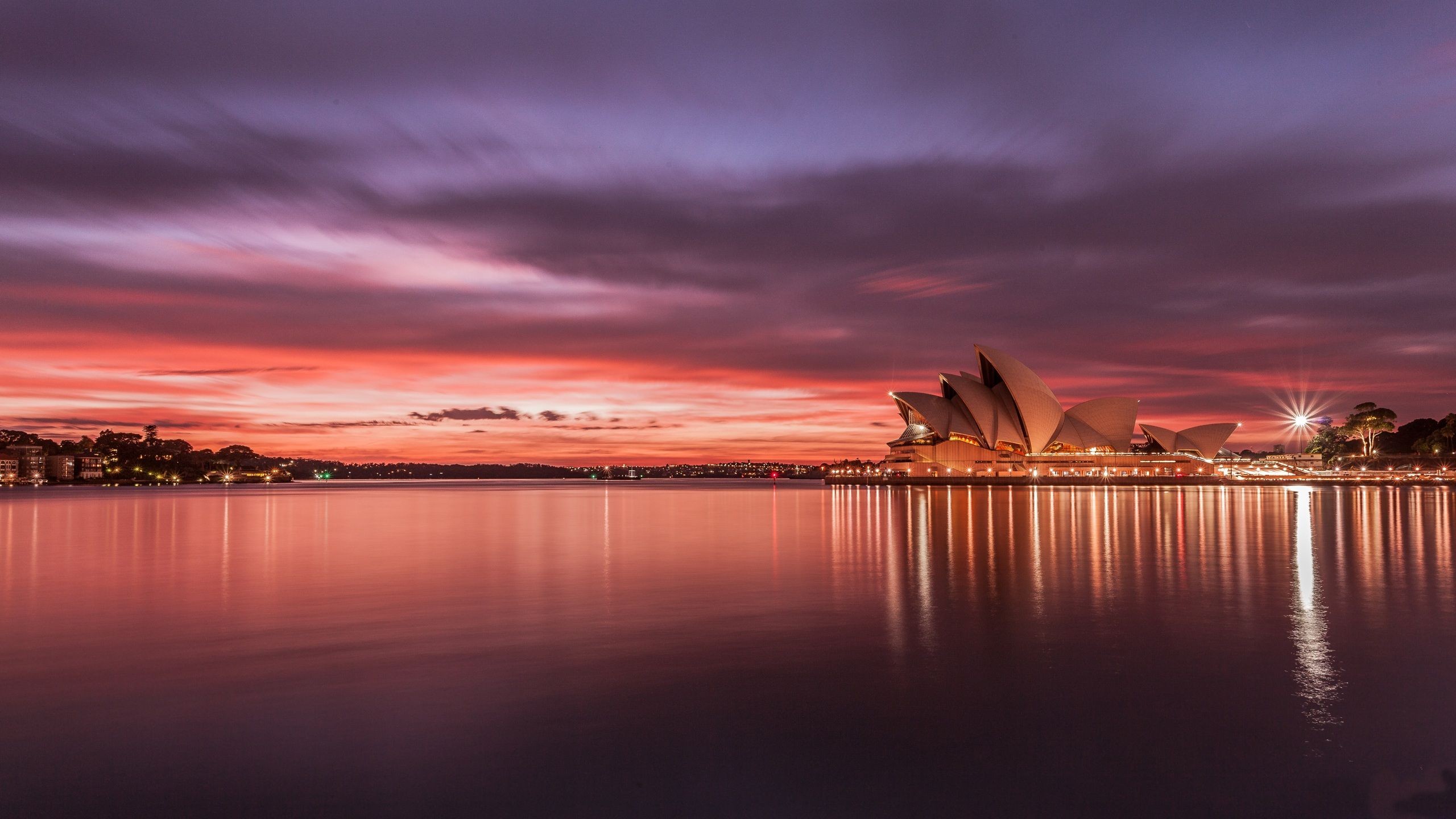 australia sydney opera house sunset Wallpaper