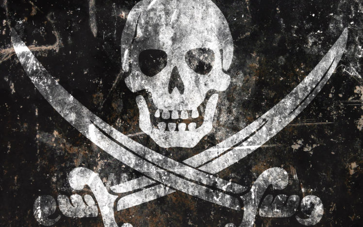 skulls, Black, Pirates HD Wallpaper Desktop Background