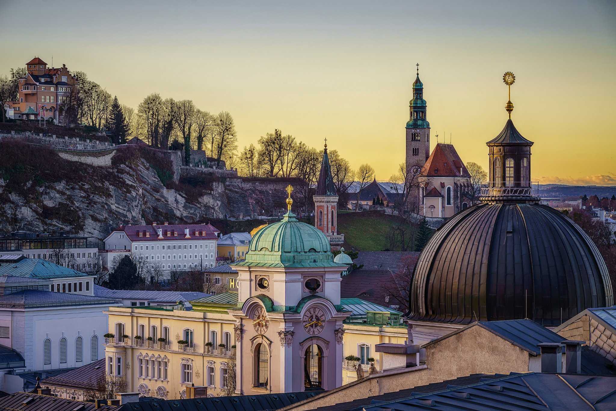 austria, Temples, Houses, Salzburg, Cities Wallpapers HD / Desktop and