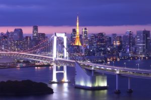 bridges, Japan, Tokyo, Tokyo, Bay, Rainbow, Bridge, Cities