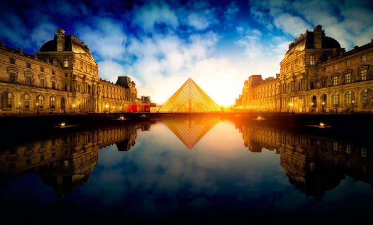 france, Paris, Pyramid, Cities HD Wallpaper Desktop Background