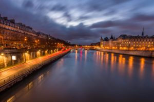 france, Rivers, Paris, Canal, Night, Cities
