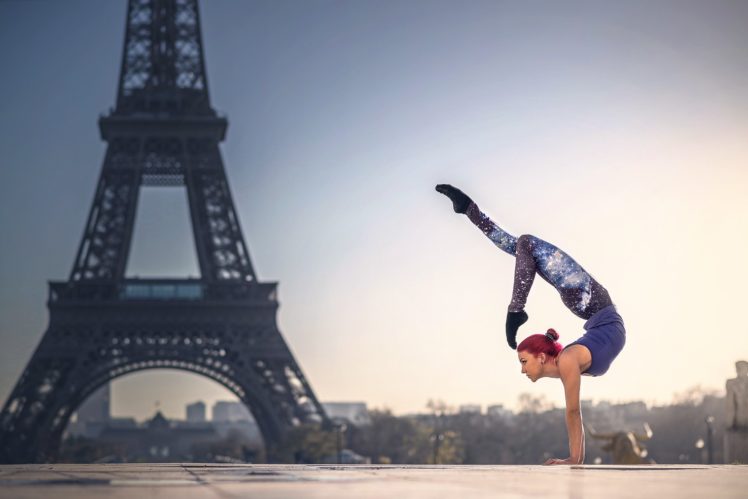 france, Gymnastics, Paris, Eiffel, Tower, Quincy, Azzario, Cities, Girls HD Wallpaper Desktop Background