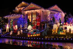 holidays, Christmas, Houses, Design, Fairy, Lights, Cities