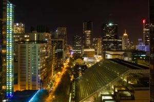 houses, Canada, Night, Vancouver, Cities