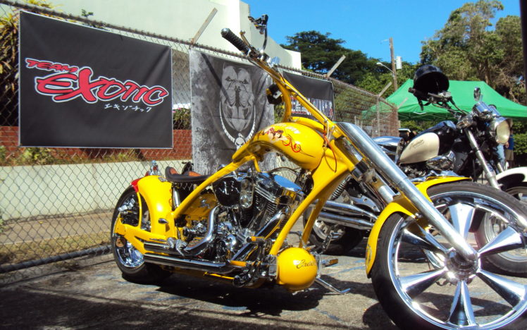 chopper, Harley, Davidson, Motorcycle HD Wallpaper Desktop Background