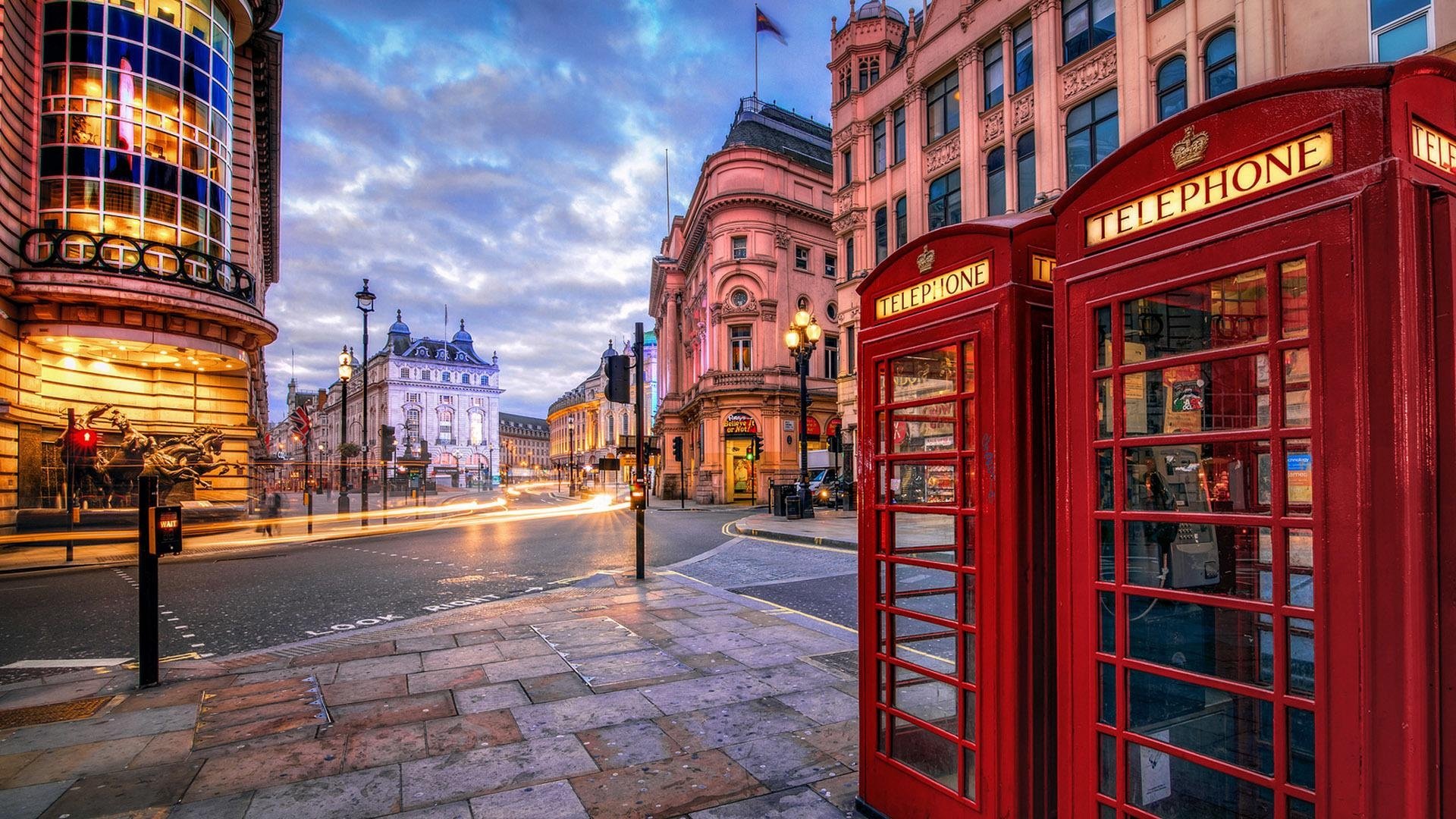 london, Street, Hdr, Sidewalk, City, Phone, Booths, Telephone, Houses Wallpaper