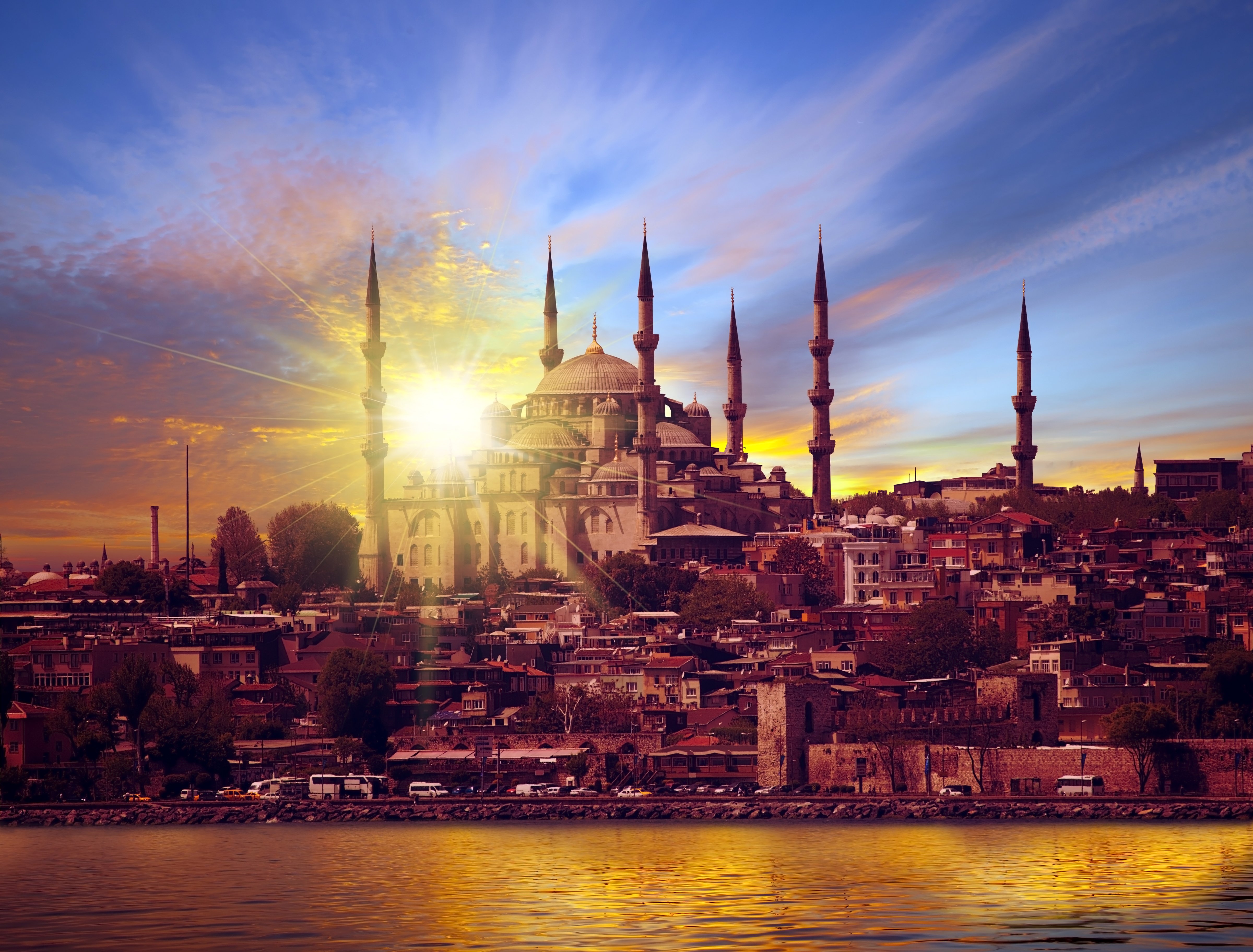 turkey, Houses, Rivers, Sunrises, And, Sunsets, Sky, Palace, Istanbul, Cities Wallpaper