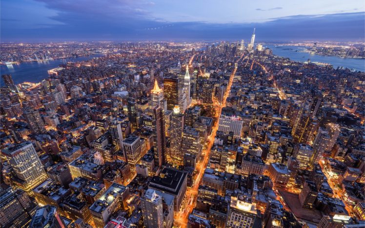 usa, Houses, New, York, City, Manhattan, From, Above, Megapolis, Cities HD Wallpaper Desktop Background