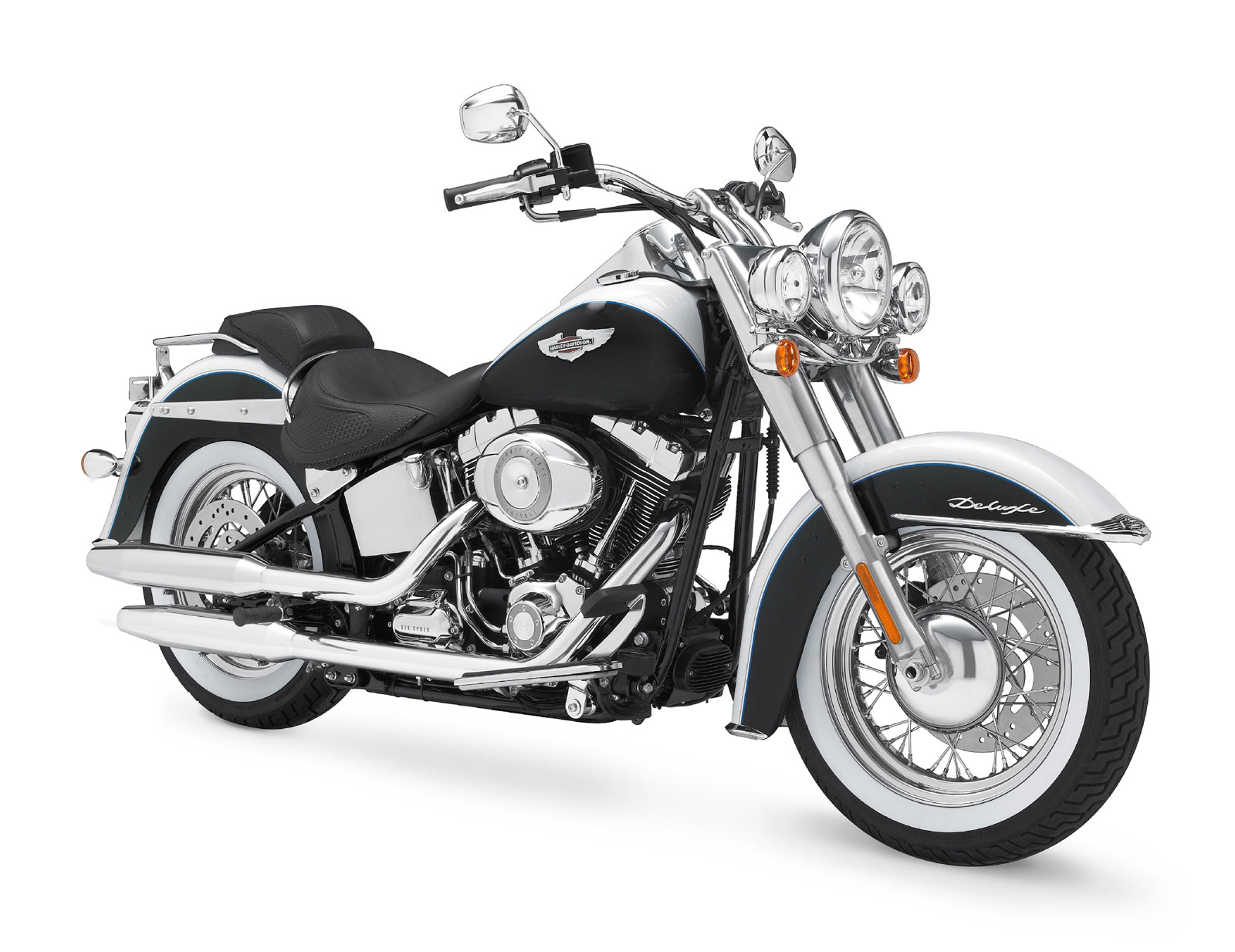 2009, Harley, Davidson, Flstn, Softail, Deluxe Wallpaper