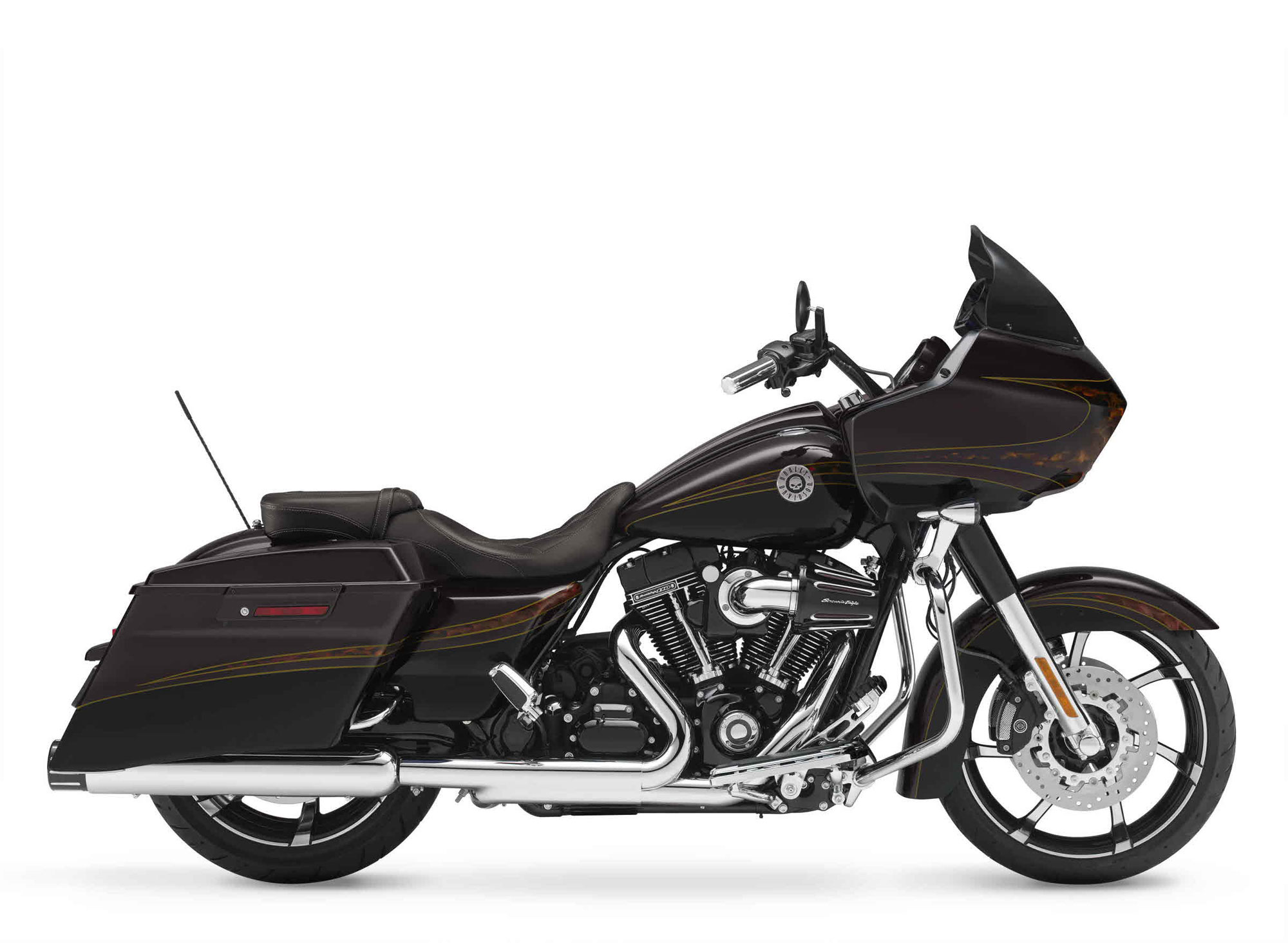 2012, Harley, Davidson, Fltrxse, Cvo, Road, Glide, Custom Wallpaper