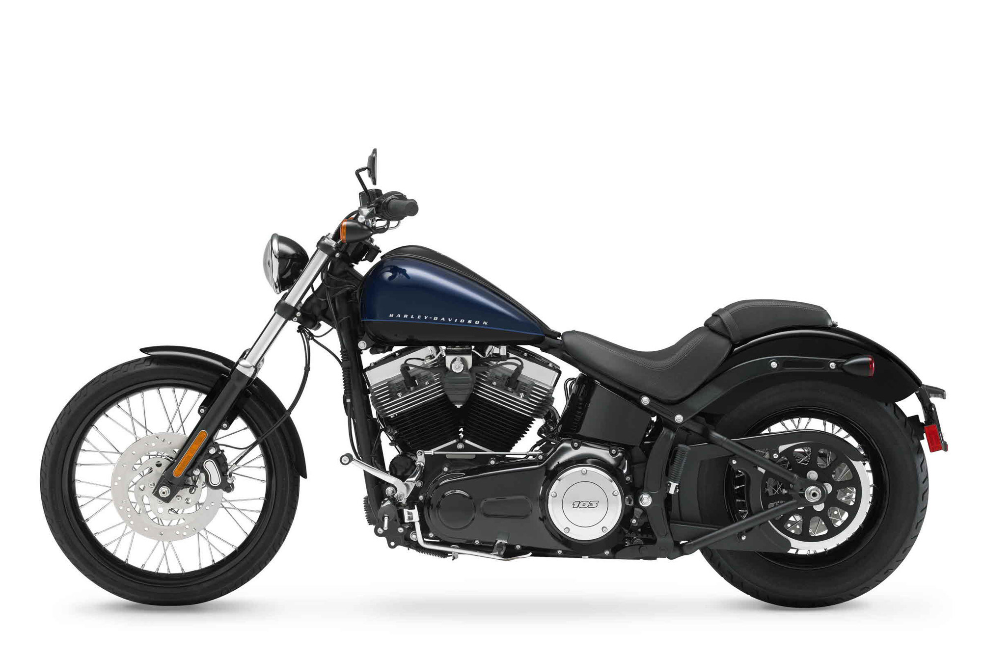 2012, Harley, Davidson, Fxs, Softail, Blackline Wallpaper