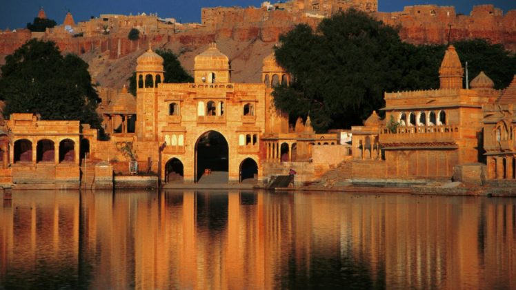 palacio, India, Lago, Arquitectura HD Wallpaper Desktop Background