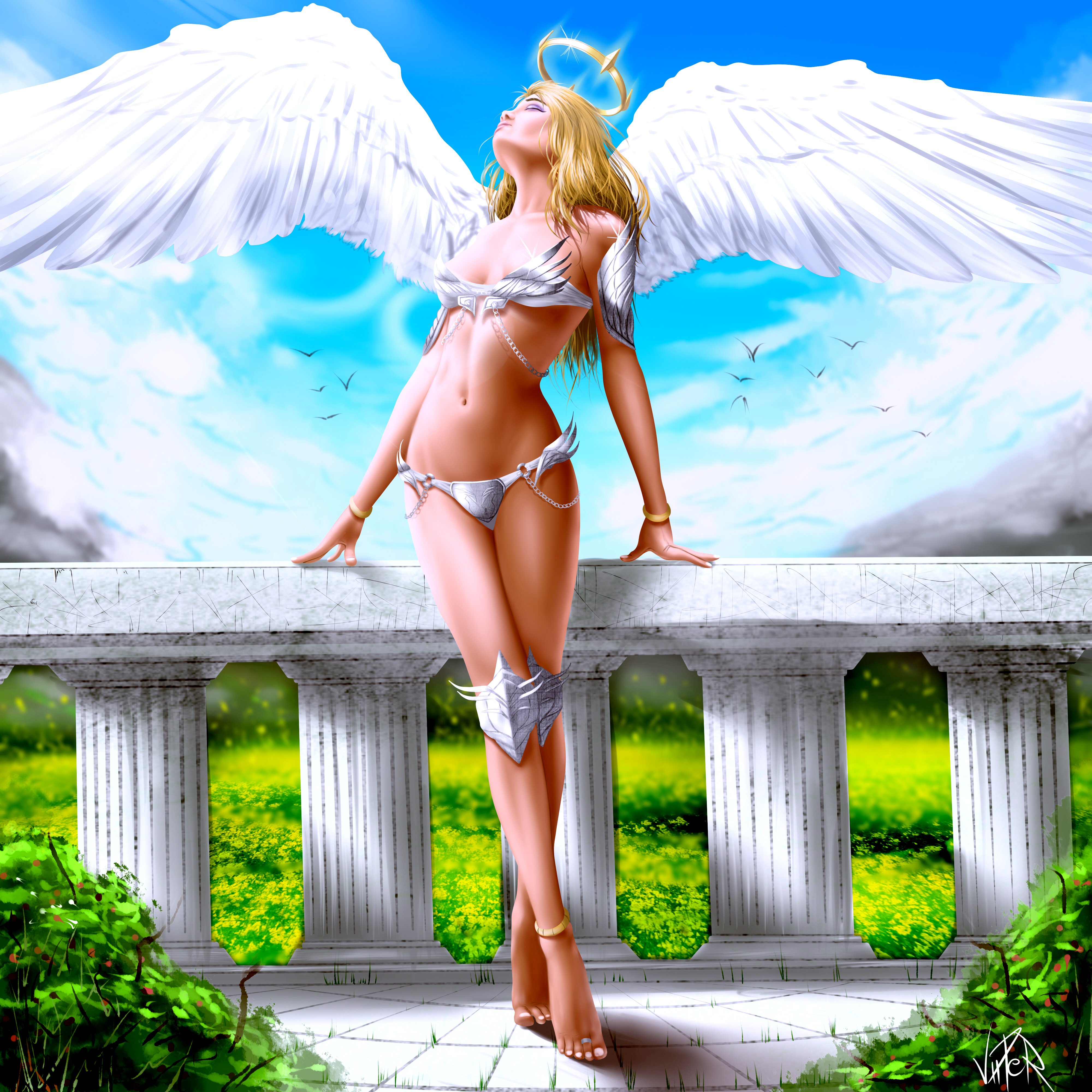 Девочка рай. Амалиэль ангел. Девушка - ангел. Блондинка с крыльями. Фэнтези ангел девушка.