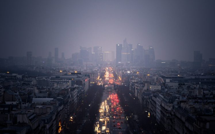 paris, Freedom, Cityscapes, Streets, Cars, France, Mist, Roads HD Wallpaper Desktop Background