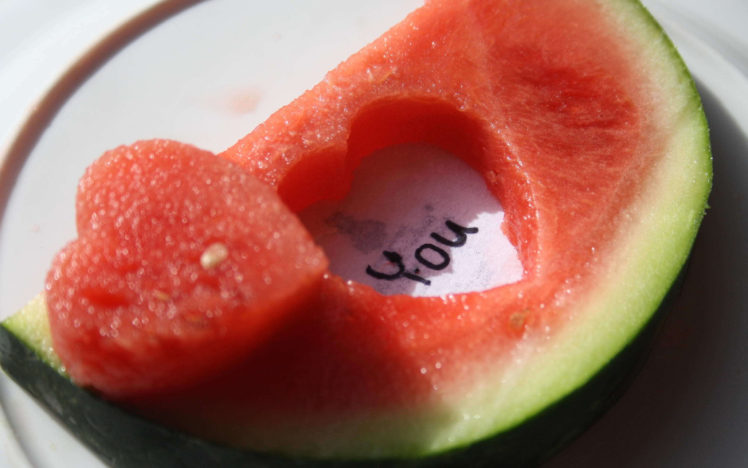 i, Love, You, Watermelon HD Wallpaper Desktop Background