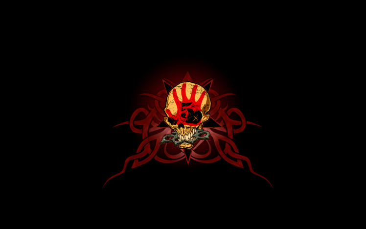 skulls, Death, Fingers, Logos HD Wallpaper Desktop Background