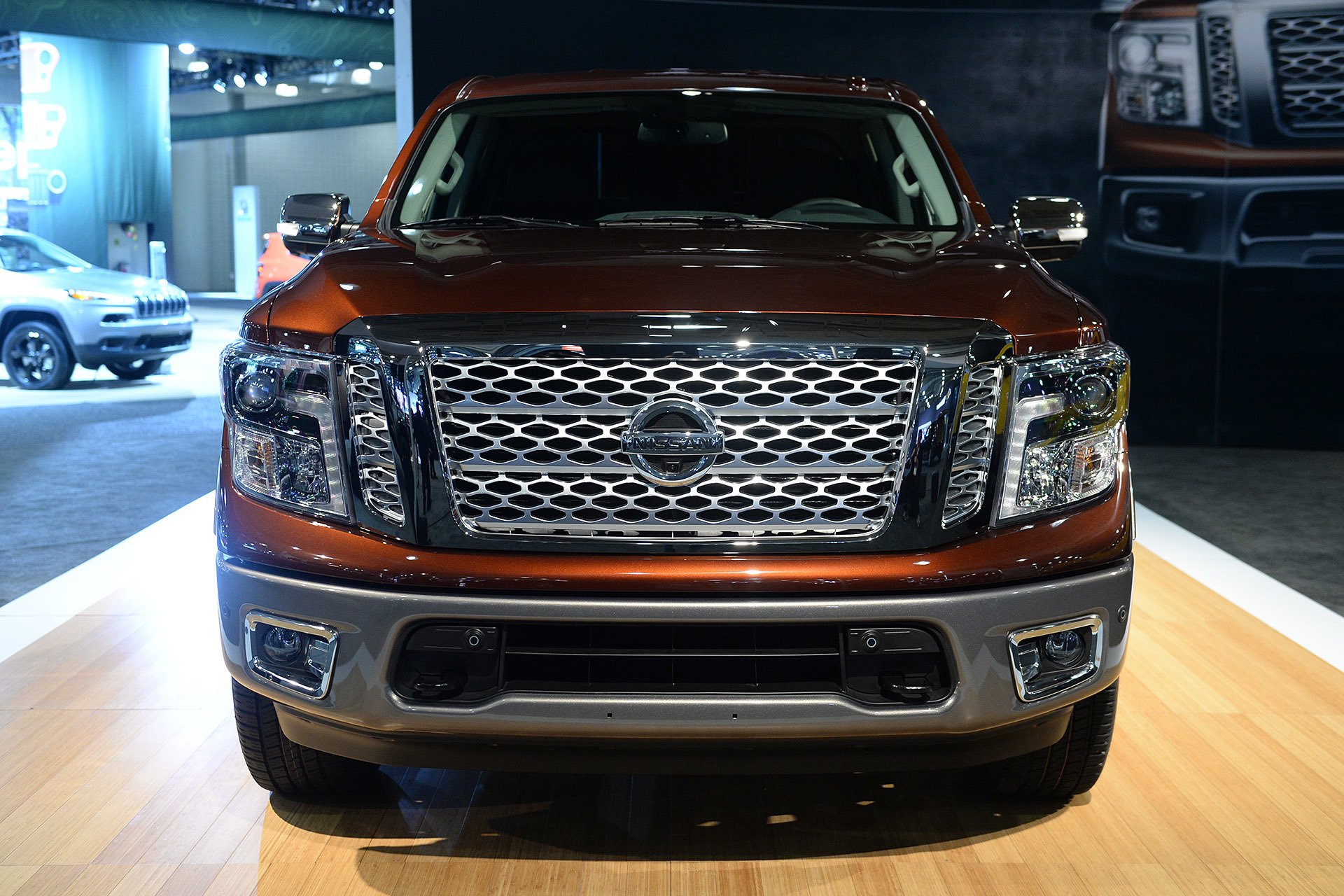 new, York, Auto, Shows, 2016, Cars, Pickup, Nissan, Titan Wallpaper