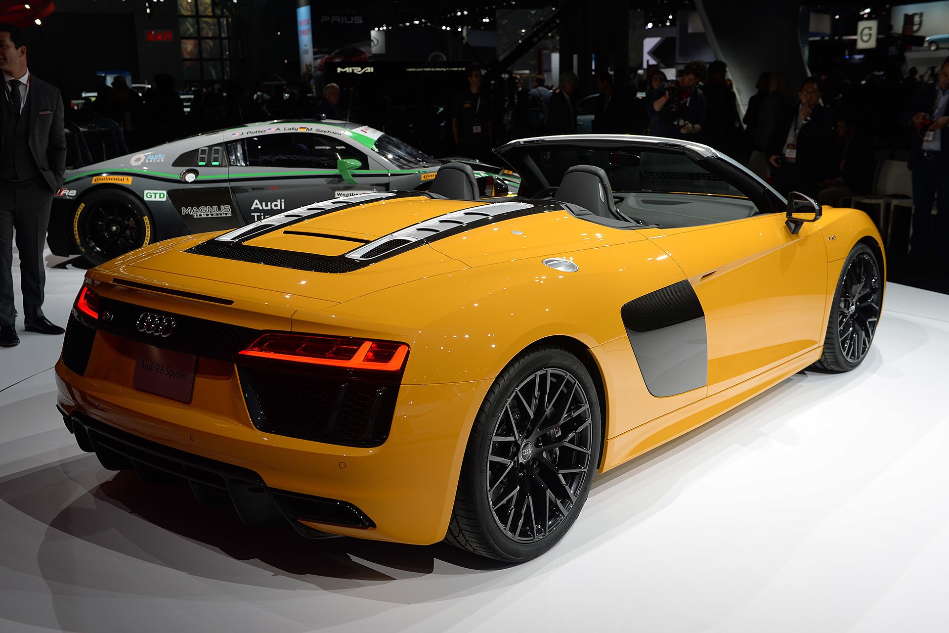 new, York, Auto, Shows, 2016, Cars, Audi, R8, Spyder Wallpaper