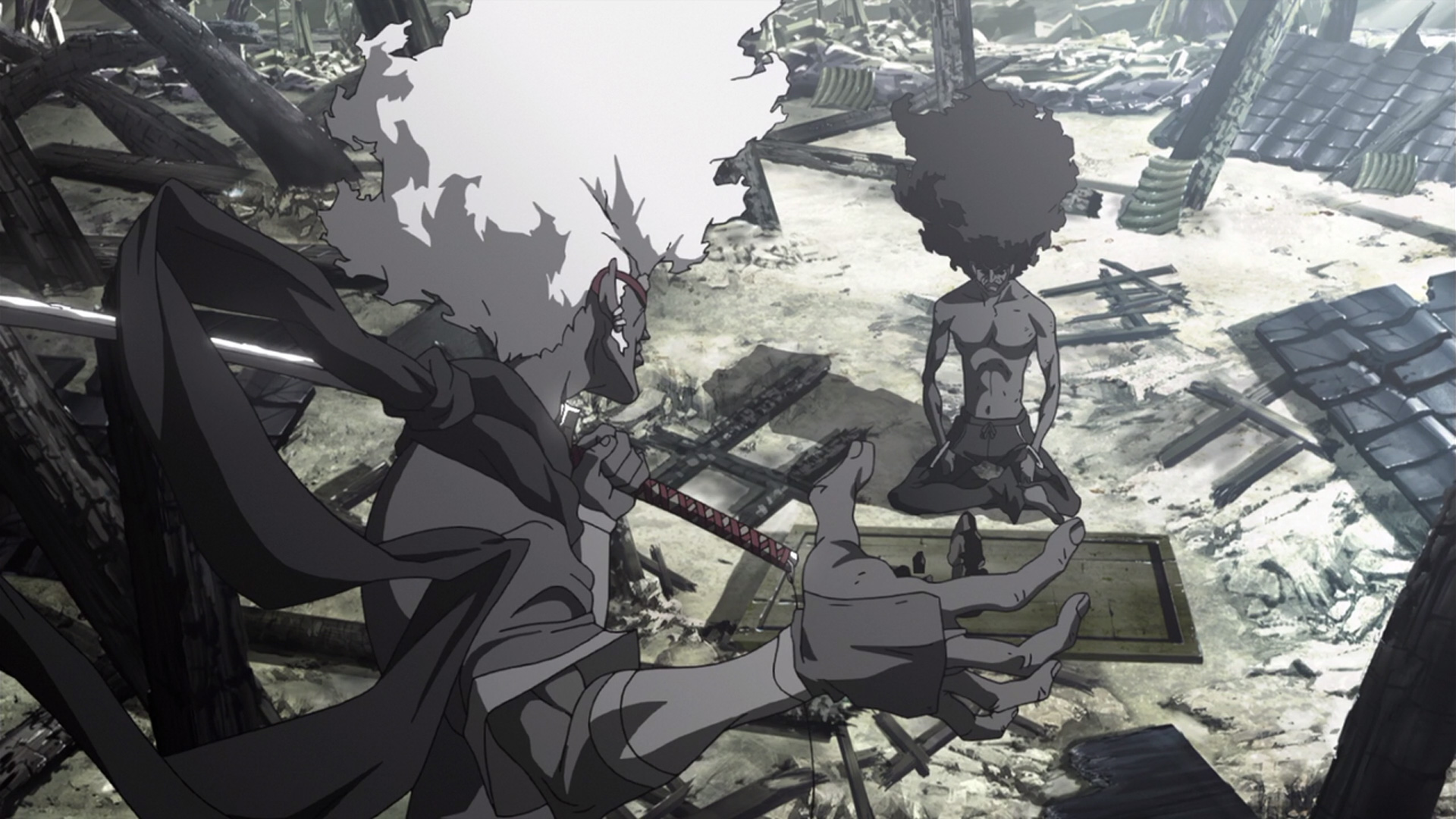 afro, Samurai, Anime, Game Wallpaper