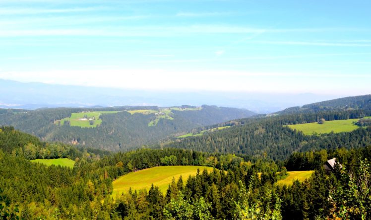 scenery, Austria, Forests, Grasslands, Sky, Nature HD Wallpaper Desktop Background