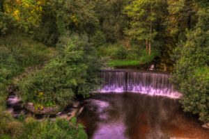 england, Parks, Waterfalls, Forests, Yarrow, Valley, Park, Nature