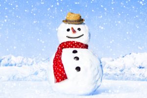 winter, Snow, Snowmen, Hat, Snowflakes, Nature