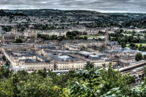 england, Houses, From, Above, Hdr, Bath, Cities