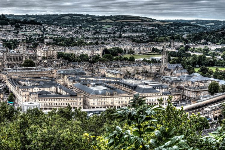 england, Houses, From, Above, Hdr, Bath, Cities HD Wallpaper Desktop Background