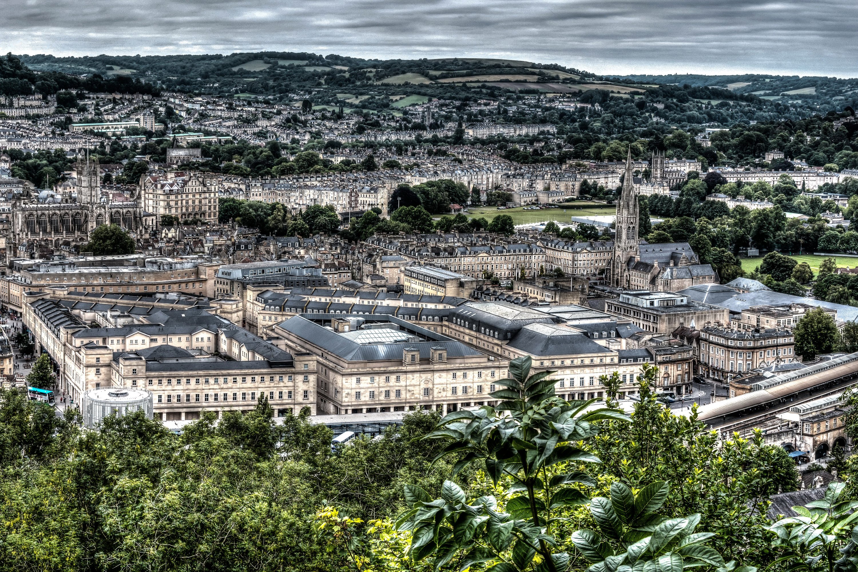 england, Houses, From, Above, Hdr, Bath, Cities Wallpaper