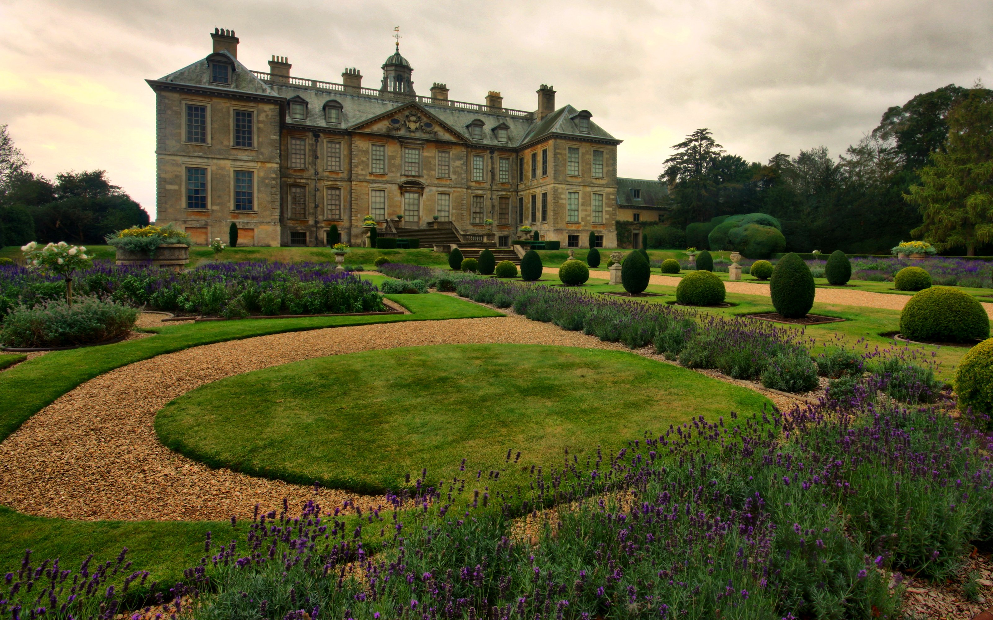 england, Houses, Parks, Shrubs, Lawn, Belton, Lincolnshire, Cities Wallpaper