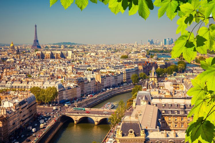 france, Houses, Rivers, Bridges, Paris, Foliage, Cities HD Wallpaper Desktop Background