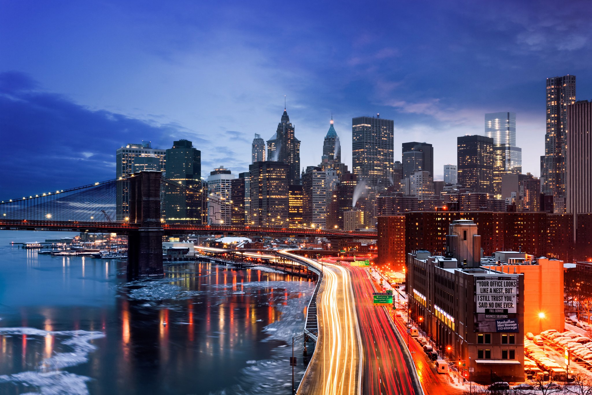 houses, Roads, Usa, Night, Motion, New, York, City, Cities Wallpaper