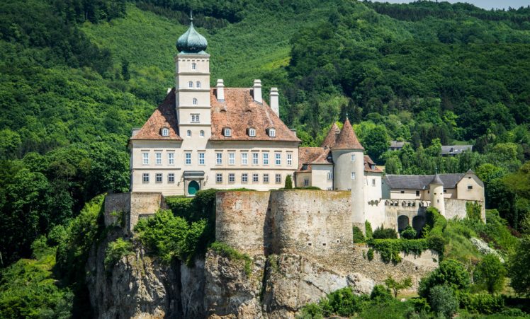 austria, Castles, Forests, Crag, Schonbuhel, Castle, Cities HD Wallpaper Desktop Background