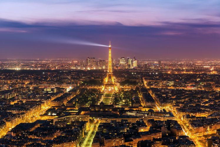 france, Evening, Paris, Eiffel, Tower, From, Above, Cities HD Wallpaper Desktop Background