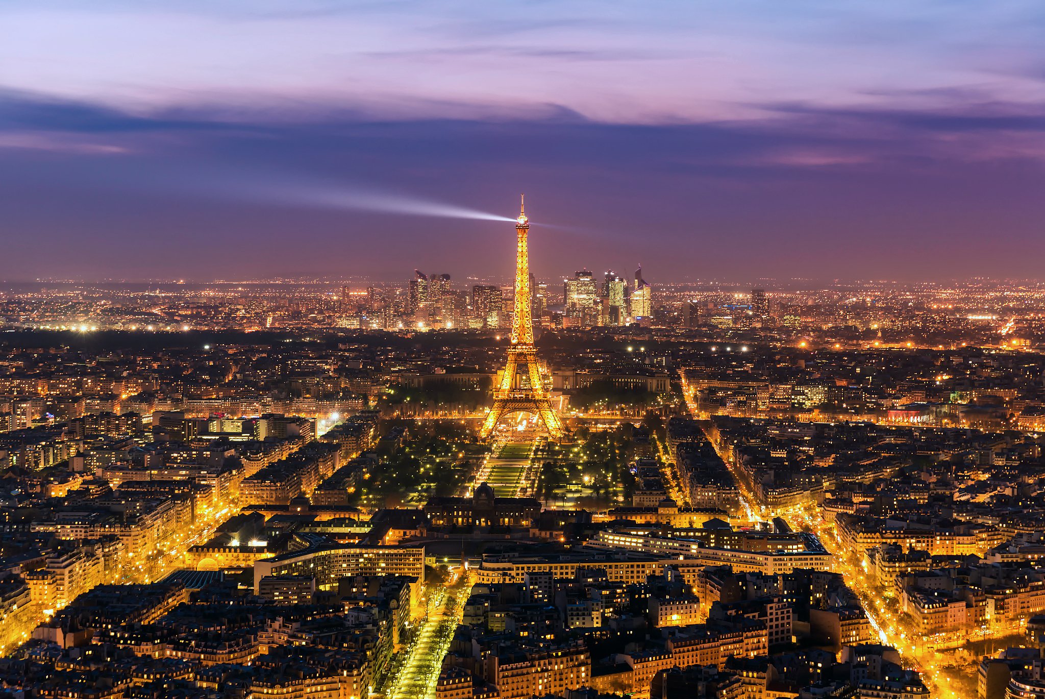 france, Evening, Paris, Eiffel, Tower, From, Above, Cities Wallpaper