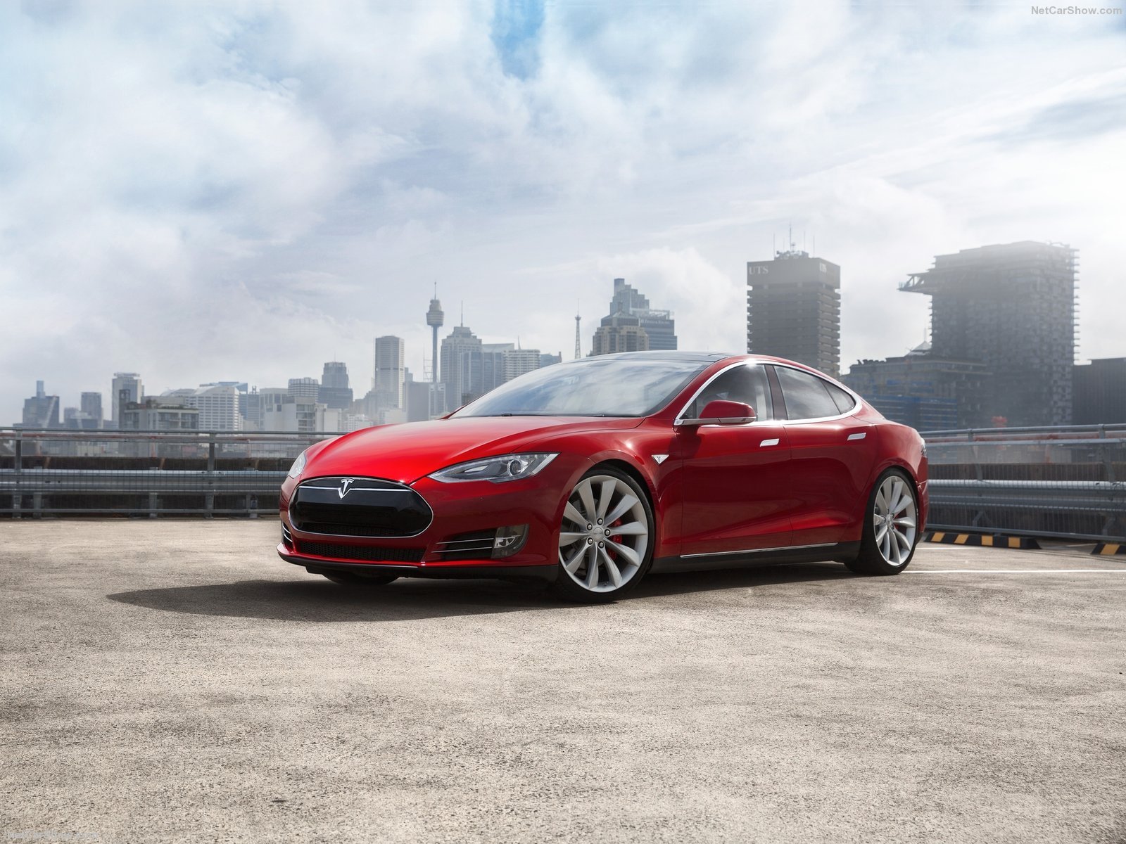 2013, Tesla, Model s, P85, Cars, Red, Electric Wallpaper